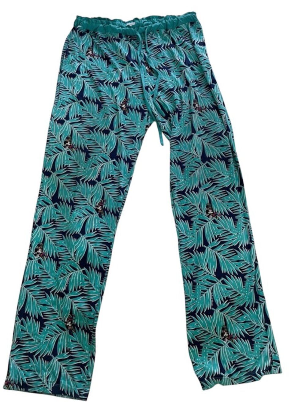 Disney Minnie Mouse Lounge Sleep PJs Pants Aqua Blue M